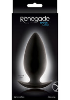 Renegade Spade Anal Plug - Black - Large