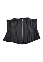 Rouge Leather Corset - Black - Large/XLarge