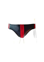Rouge Leather Jock Strap - Black/Multicolor/Red - Medium