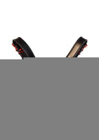 Rouge Leather Over The Head Harness Black with Red Accessories - Black/Red - XXLarge