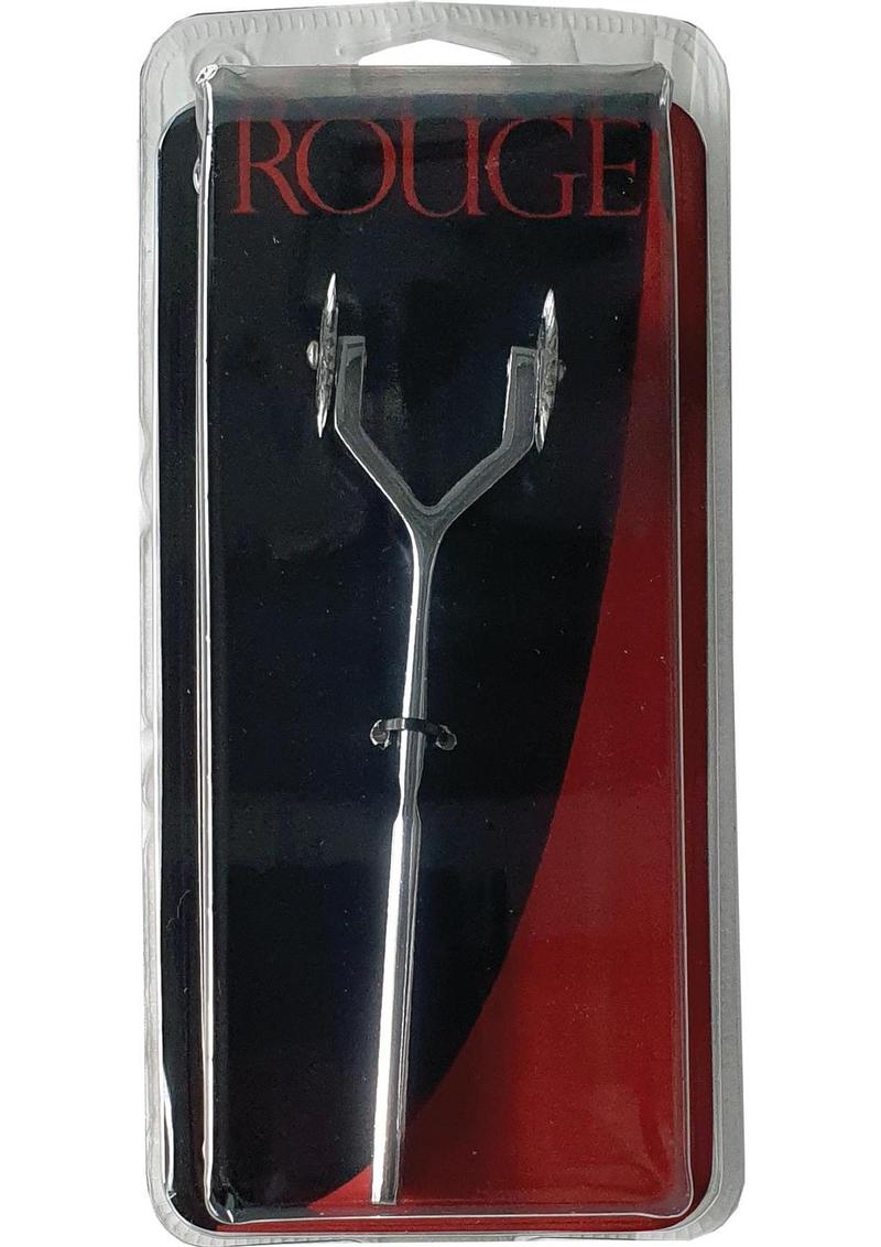Rouge Two Prong Stainless Steel Pinwheel - Silver