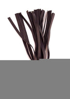 Rouge Wooden Handle Leather Riding Crop - Black