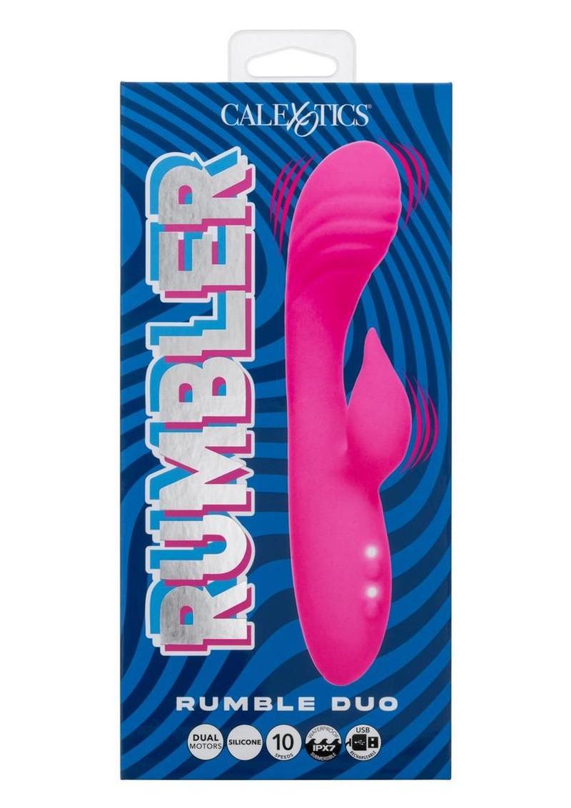 Rumbler Rumble Duo Rechargeable Silicone Rabbit Vibrator - Pink