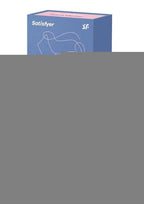 Satisfyer Triple Oh Rechargeable Silicone Dual Stimulating Vibrator - Blue/Light Blue