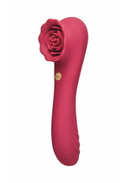 Secret Kisses Rosegasm Quake Rechargeable Silicone Dual Vibe - Red