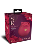 Secret Kisses Rosegasm So Thorny Rechargeable Silicone Vibrator - Red