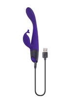 Selopa Plum Passion Rechargeable Silicone Vibrator with Clitoral Stimulator