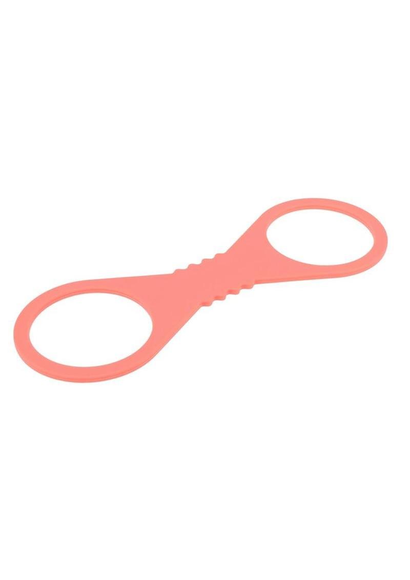 Sex and Mischief Peaches N Creame Silicone Cuffs - Orange - Large