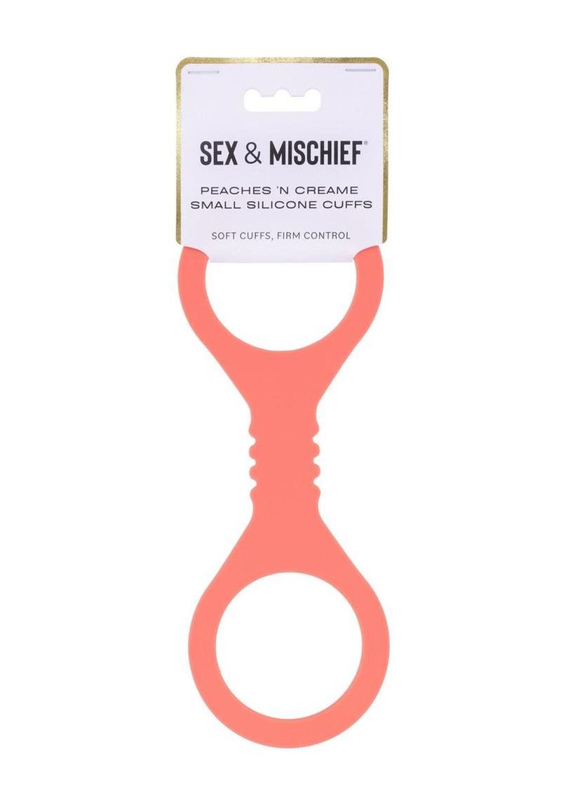 Sex and Mischief Peaches N Creame Silicone Cuffs - Orange - Small