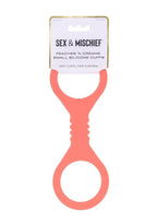Sex and Mischief Peaches N Creame Silicone Cuffs - Orange - Small