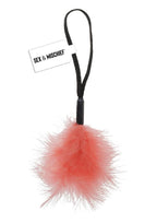 Sex and Mischief Peaches N Creame Wrist Feather Tickler - Black/Orange