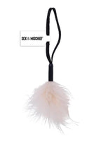 Sex and Mischief Peaches N Creame Wrist Feather Tickler - Black/Vanilla