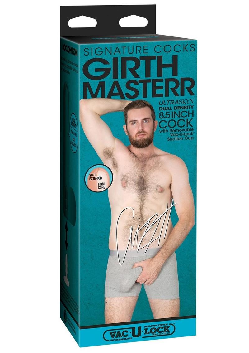 Signature Cocks Ultraskyn Girthmasterr Dildo with Removable Suction Cup - Vanilla - 8.5in