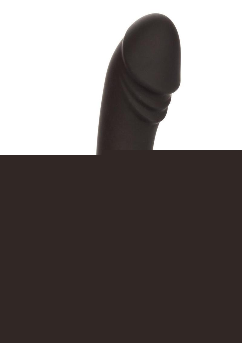 Silicone Curved Anal Stud - Black