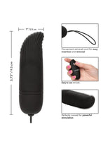 Silicone Ridged G-Spot Bullet with Remote Control - True Pleasures