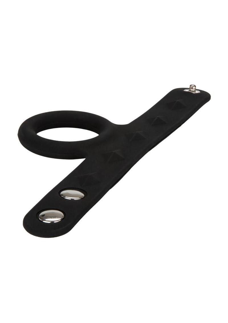 Silicone Tri-Snap Scrotum Support Cock Ring - True Pleasures