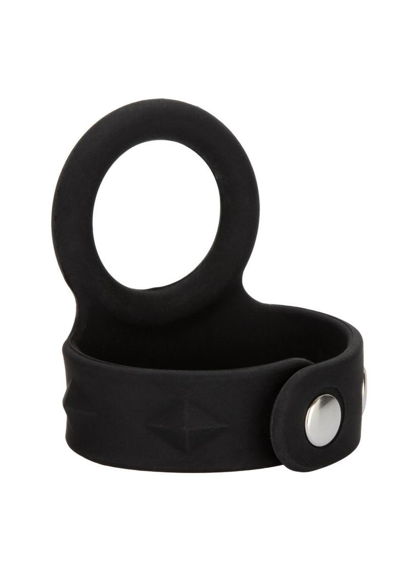 Silicone Tri-Snap Scrotum Support Cock Ring - True Pleasures
