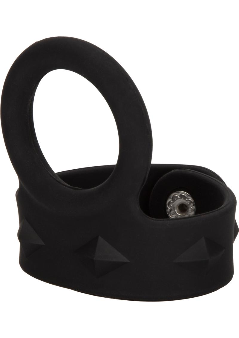 Silicone Tri-Snap Scrotum Support Cock Ring - True Pleasures