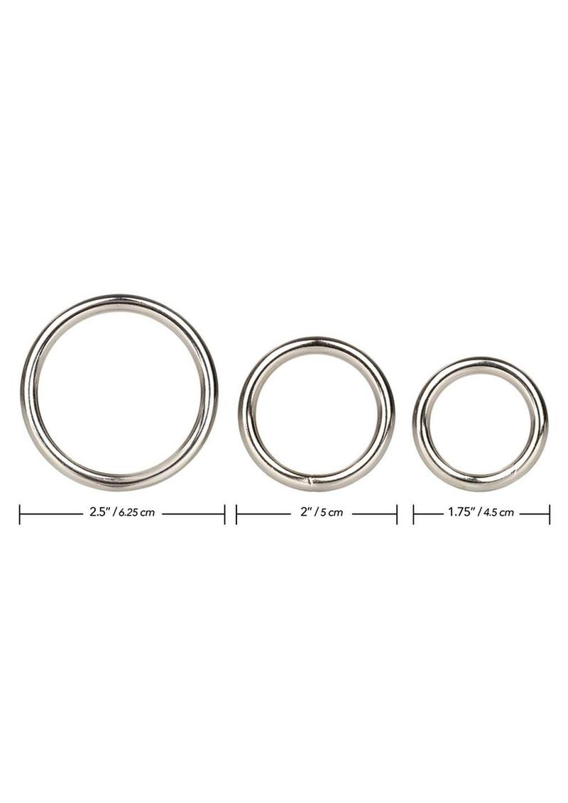 Silver Cock Rings - True Pleasures