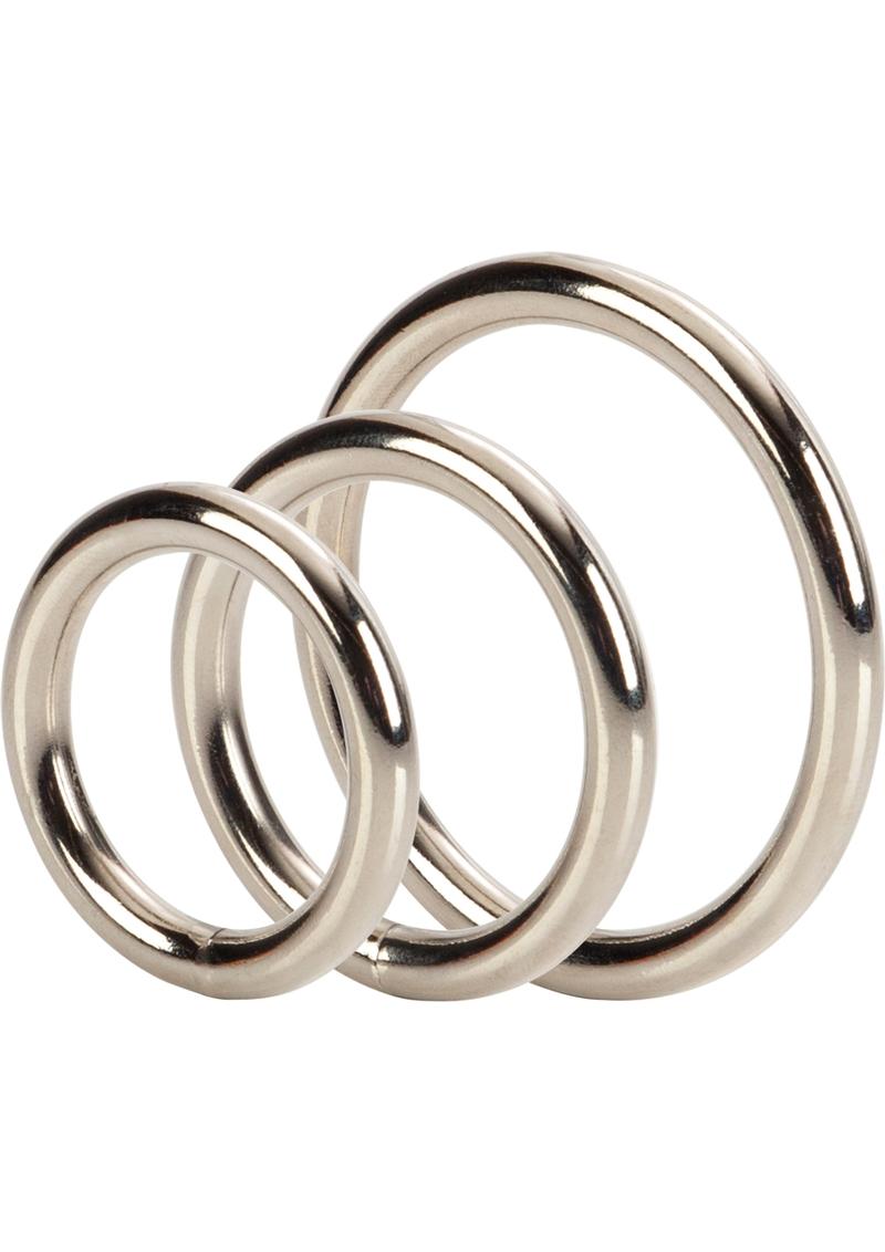 Silver Cock Rings - True Pleasures