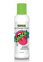 Smack Lickable Massage Oil 2oz - Tropical