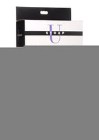 Strap U 28x Rechargeable Silicone 28x Double Dildo with Harness and Remote Control - Black