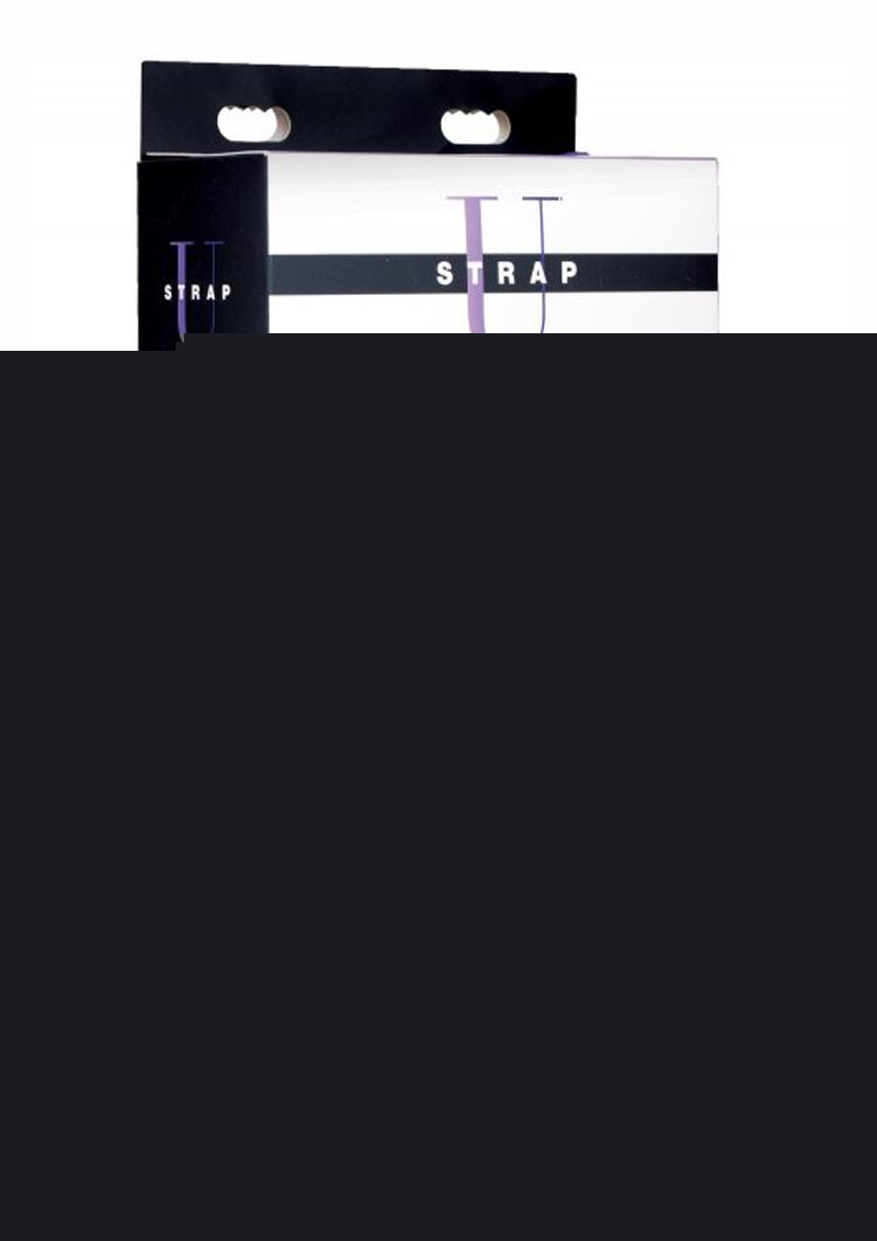 Strap U Evoke Super Charged Rechargeable Silicone Vibrating Strapless Strap-On - Black