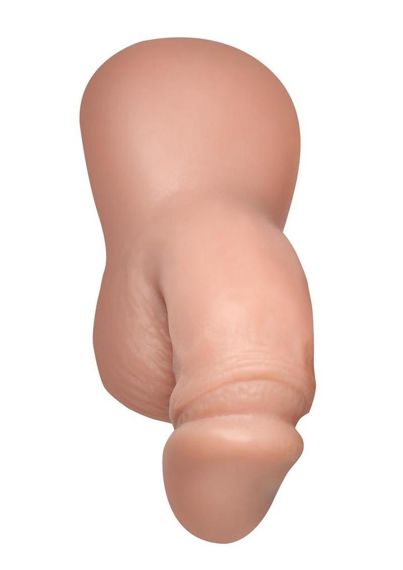 Strap U Packer Silicone 3.6in Dildo - Vanilla