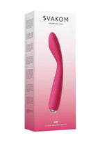 Svakom Iris Silicone G-Spot Rechargeable Vibrator - Pink/Plum/Red/Silver