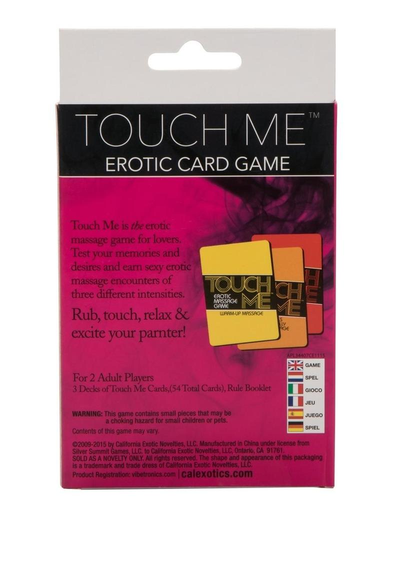Touch Me Erotic Massage Couples Card Game - True Pleasures