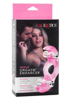 Triple Orgasms Enhancer Vibrating Cock Ring with Clitoral Stimulation - True Pleasures