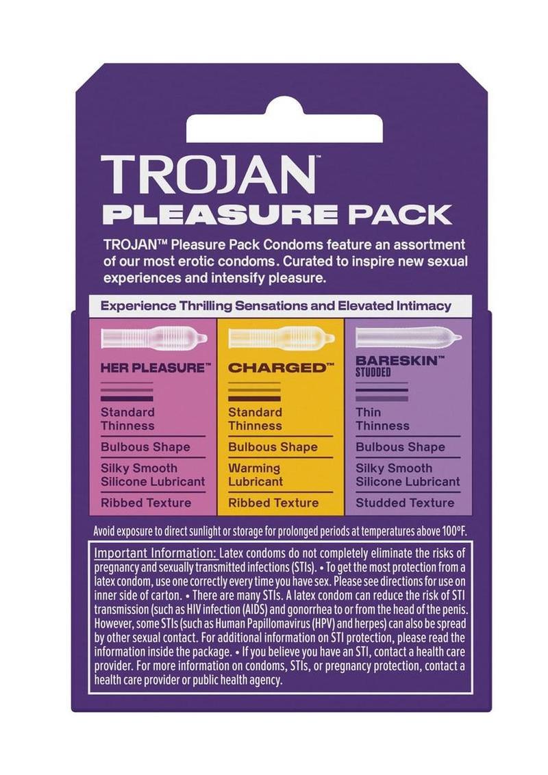 Trojan Pleasure Pack Condoms (3ct