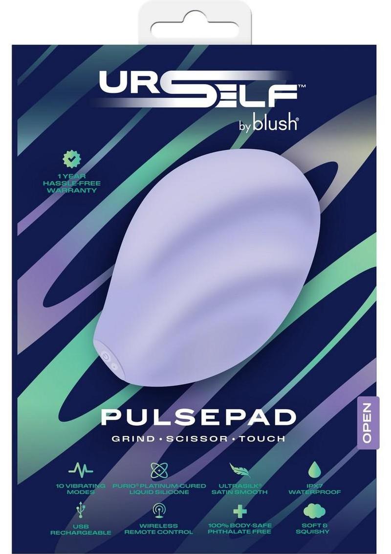 Urself Pulse Pad Rechargeable Silicone Grinder with Remote - Lavender/Purple