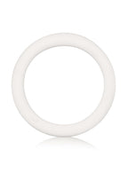 White Rubber Cock Ring - White - Medium