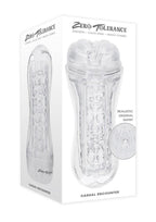 Zero Tolerance Casual Encounter Beaded Pussy Stroker with Vibrating C-Ring - Clear