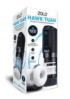 ZOLO Hawk Tuah Ultimate BJ Thrusting Rechargeable Masturbator - Black/Clear